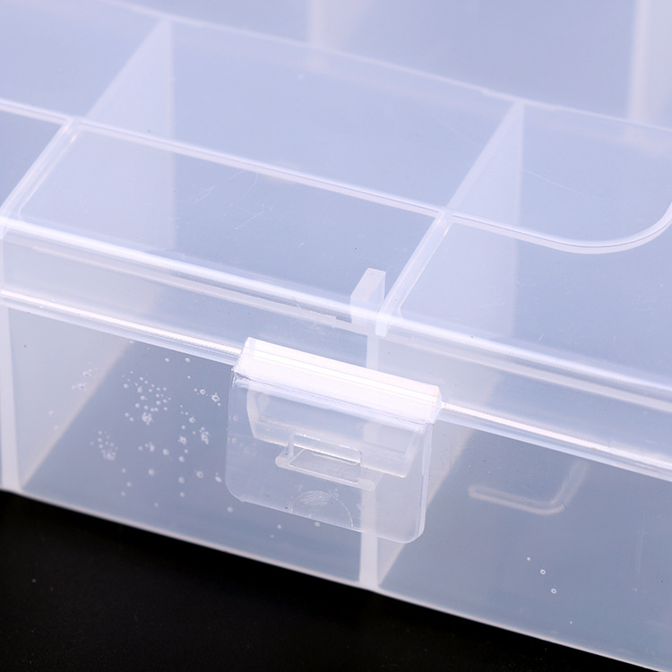 13-piece adjustable jewelry box Electronic accessories button beaded rectangular plastic box Application Scenario