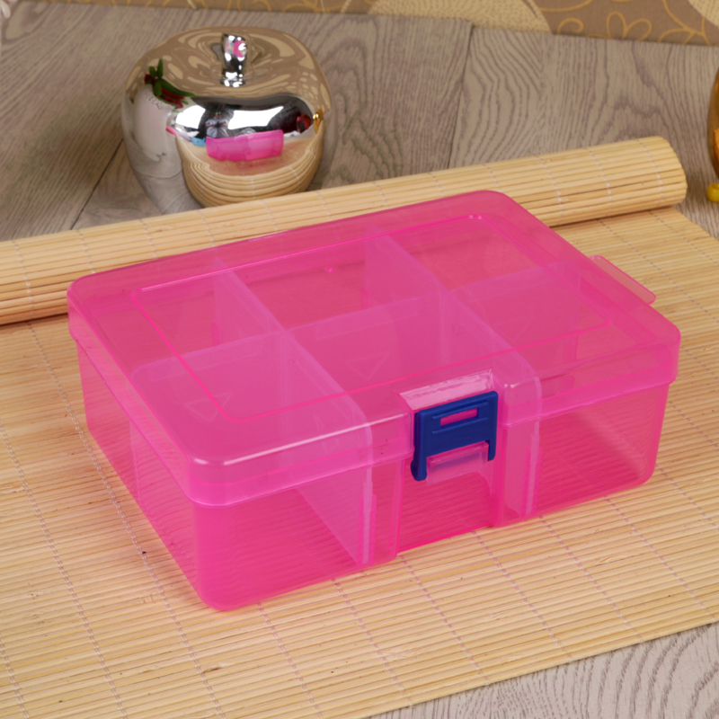 6-box Transparent jewelry storage box Cosmeceuticals jewelry storage box Specification drawing