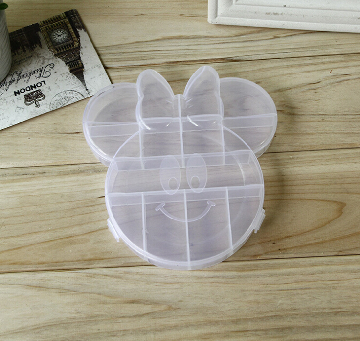 Panda multi-cell detachable storage box with cover jewelry organizer Plastic storage box full figure