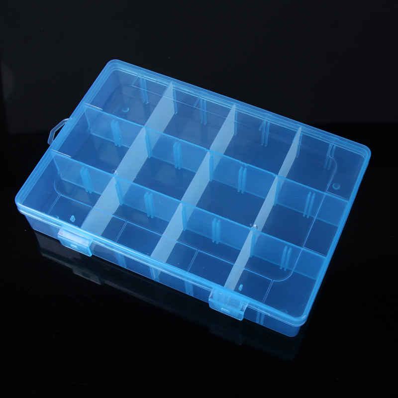12-panel transparent storage box Jewelry box Drill box Nail box Detachable pill box details Picture