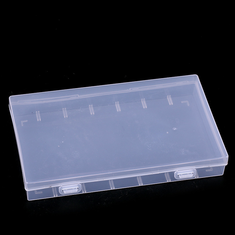 Seven rows of four cell plastic storage box detachable jewelry transparent loose beads Electronic accessories buttons beaded details Picture