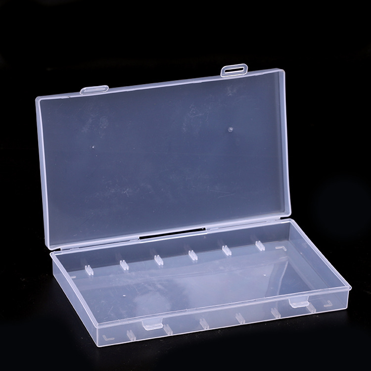Seven rows of four cell plastic storage box detachable jewelry transparent loose beads Electronic accessories buttons beaded Specification drawing