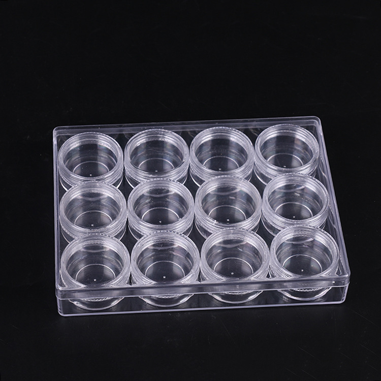 Jewelry transparent loose beads Electronic accessories buttons beaded cosmetic plastic case full figure