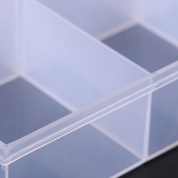 6 lattice open transparent loose bead electronic accessories button beaded rectangular plastic box Application Scenario