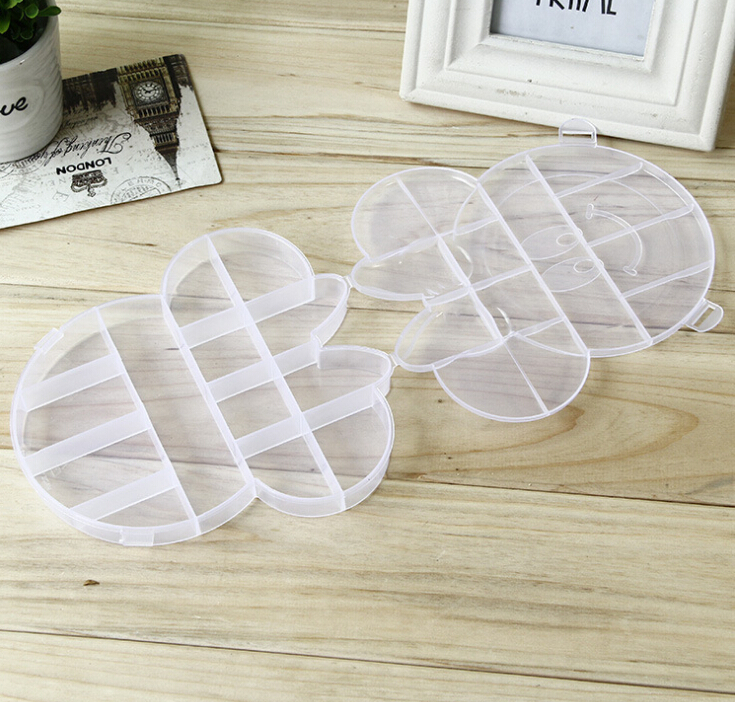 Panda multi-cell detachable storage box with cover jewelry organizer Plastic storage box Specification drawing