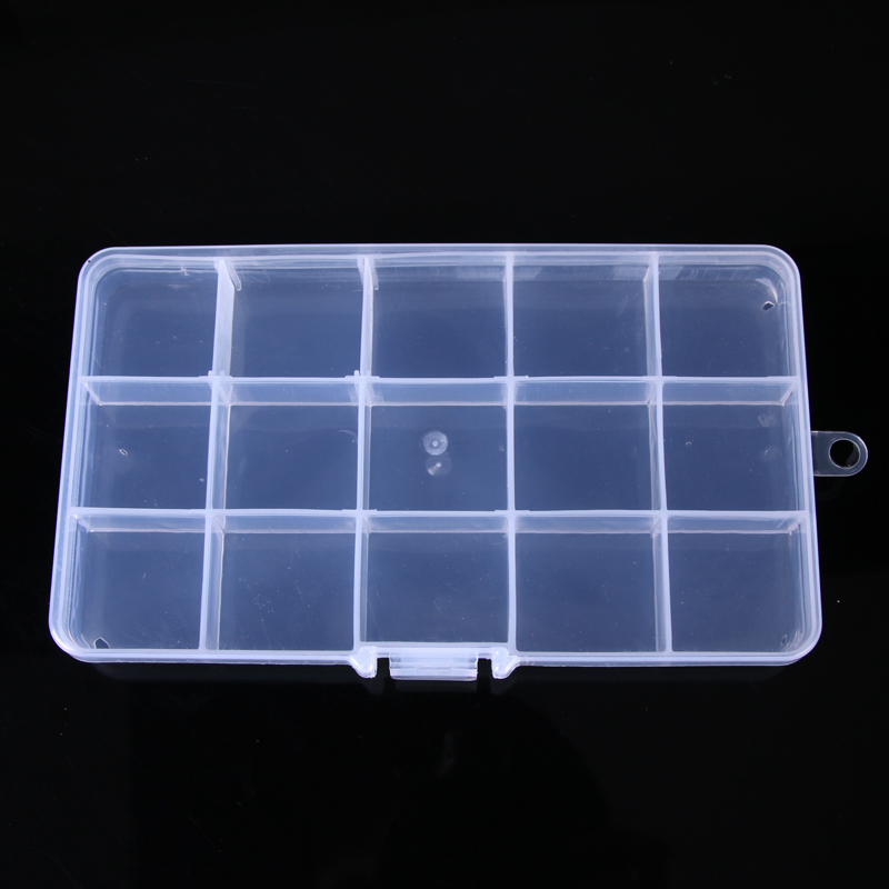 15-panel detachable transparent sealed pill box Jewelry jewelry storage box Pill box details Picture