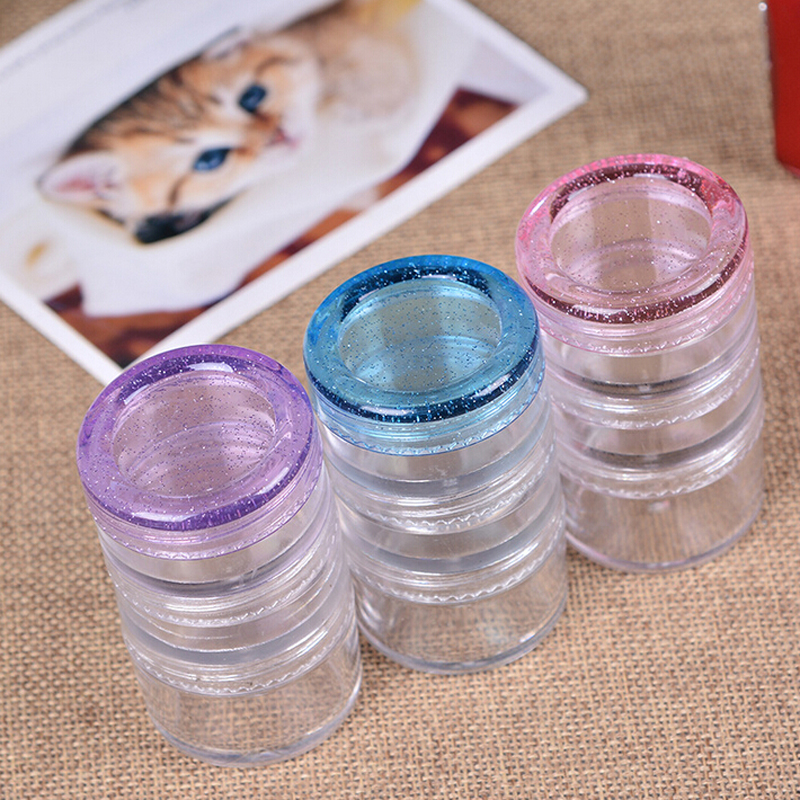 High-grade ointment box 7-layer cosmetic bottle Transparent storage box Ointment box small bottle details Picture