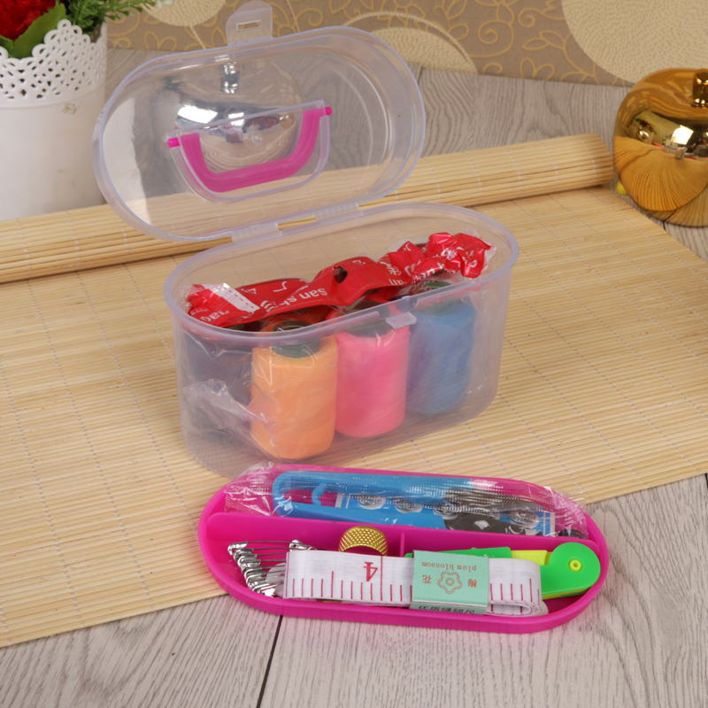 Sewing box medium box Transparent storage box Sewing box Jewelry box portable empty box Application Scenario