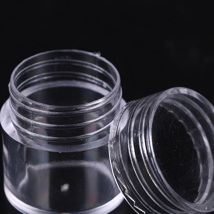 8 OPP transparent loose bead storage box Cylindrical plastic box Makeup bottle medicine box Multi-purpose bottle Specification drawing