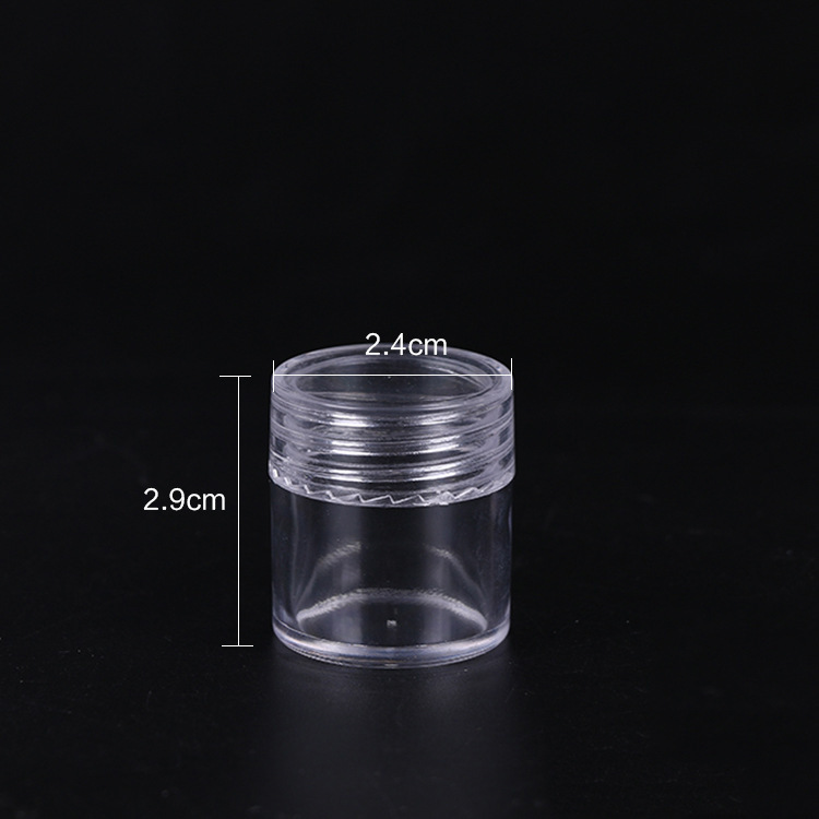 8 OPP transparent loose bead storage box Cylindrical plastic box Makeup bottle medicine box Multi-purpose bottle details Picture
