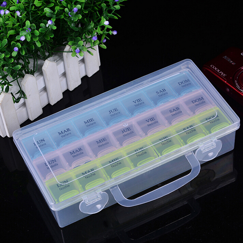 21 panel print medicine box + handle storage box accessories category makeup box full figure