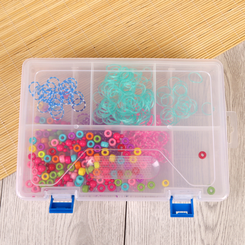 Double-layer 8-compartment transparent jewelry storage box Cosmeceutical box Jewelry storage box details Picture