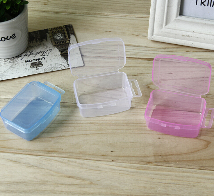 Small square box detachable storage box Covered jewelry organizer Plastic storage box Specification drawing