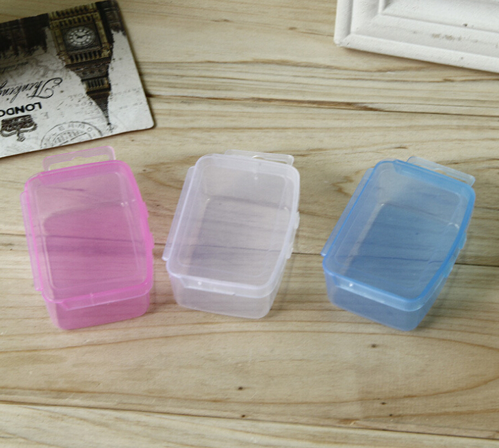 Small square box detachable storage box Covered jewelry organizer Plastic storage box details Picture