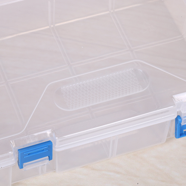 Empty box jewelry transparent loose beads Electronic accessories buttons beaded rectangular plastic box Application Scenario