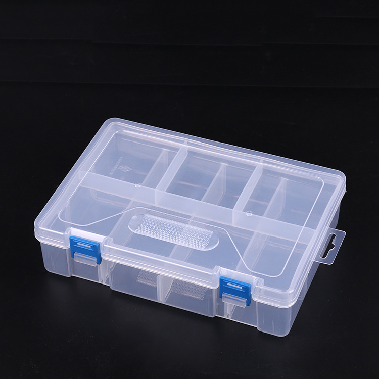 Double layer parts box Component box 23*16*6 Storage box Plastic box details Picture