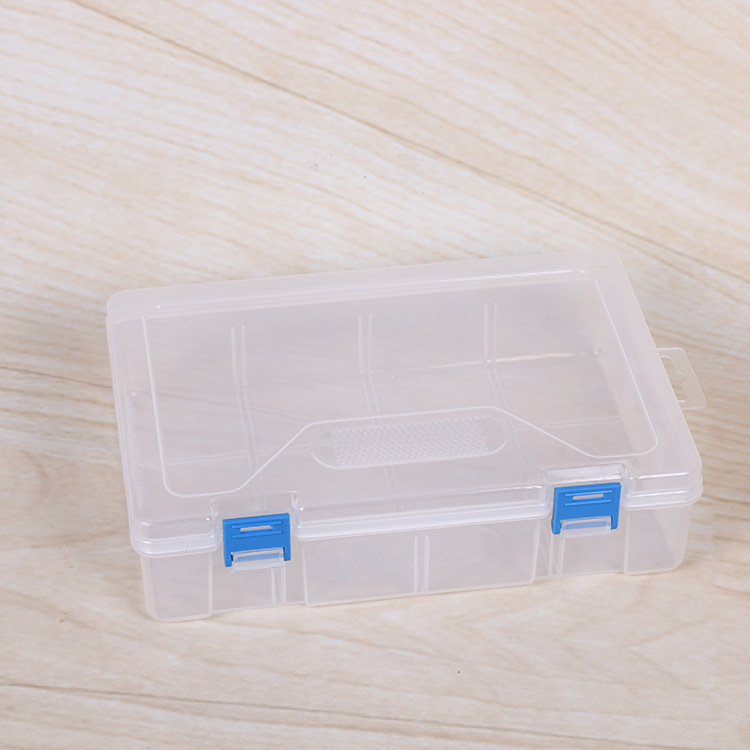 Empty box jewelry transparent loose beads Electronic accessories buttons beaded rectangular plastic box full figure
