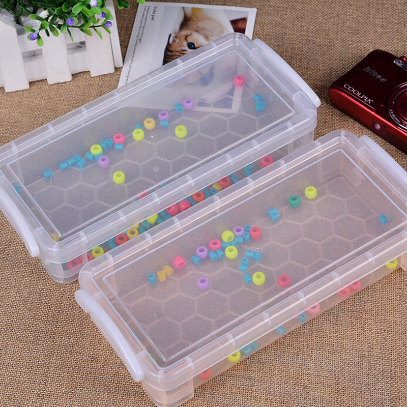 Rectangular empty storage box Jewelry tool box Household articles fishing gear box full figure