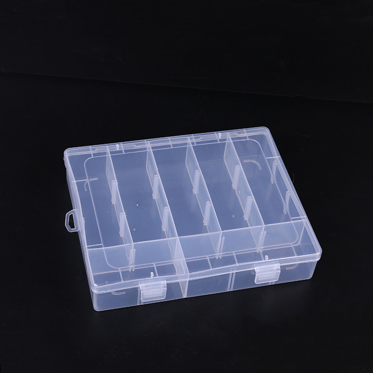 Large seven lattice jewelry transparent loose beads Electronic accessories buttons beaded rectangular plastic box Application Scenario
