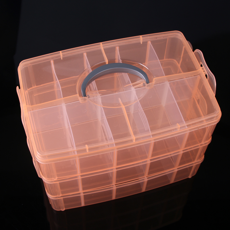 30-cell detachable storage box with cover, hand jewelry organizer, storage box