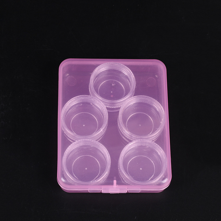 Cylindrical plastic box Storage box Makeup box Jewelry box