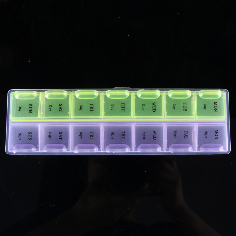 2 rows of 7 boxes with LIDS storage box Detachable storage box